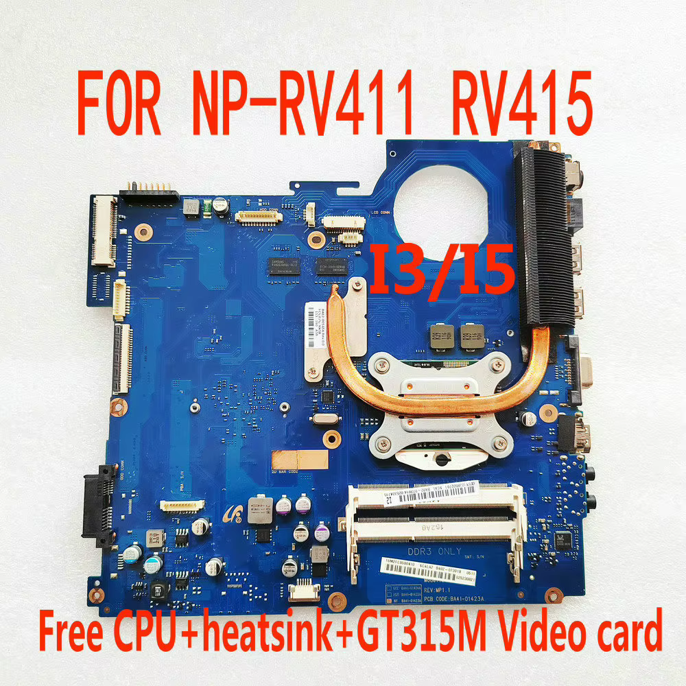 BA41-01423A BA41-01881A BA62-00548A carte mère d'ordinateur portable pour Samsung NP-RV411 RV411 car