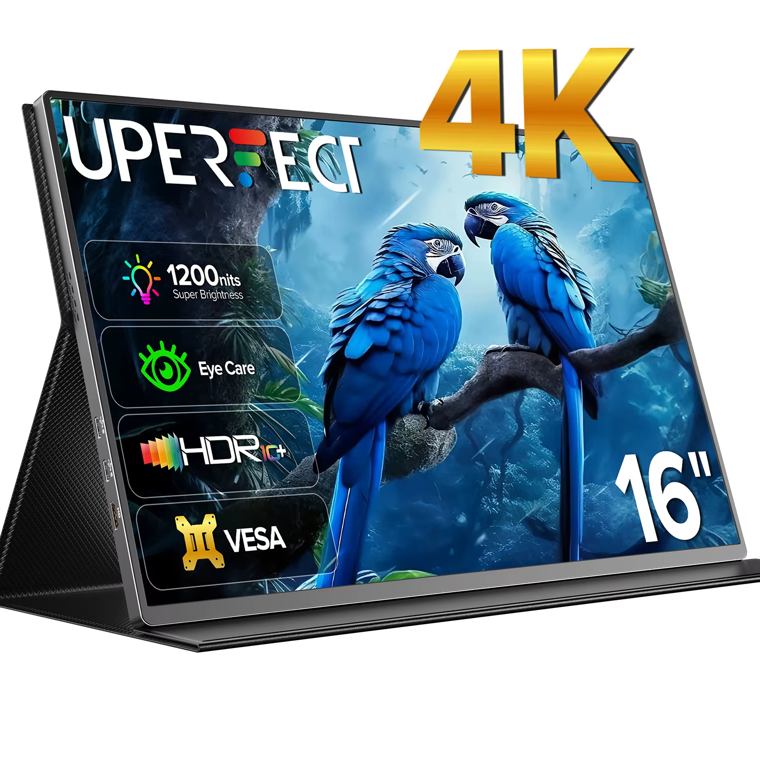 UPERFECT 16 "4K moniteur portable 1200 nits 3840x2400 IPS écran de jeu d'ordinateur portable 1500: 1