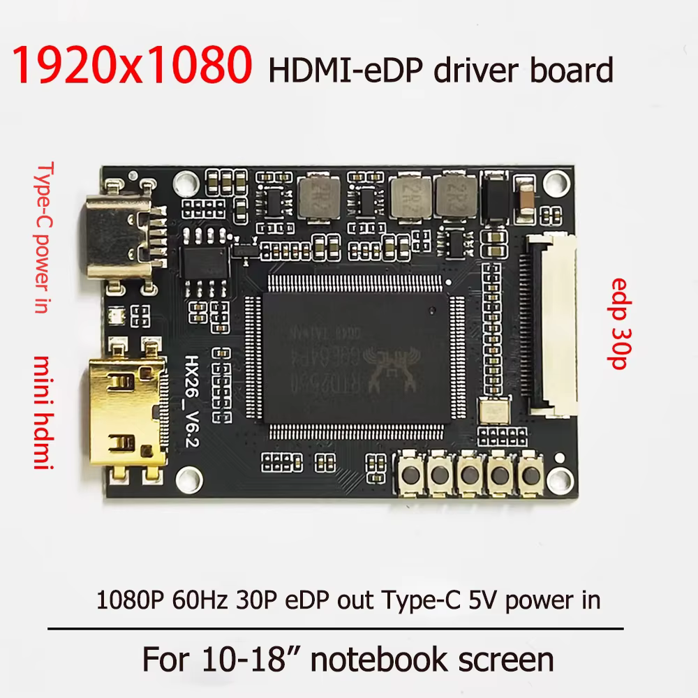 Carte de pilote pour écran LCD portable, 4K, 8K, 120Hz, DP vers eDP, 30P, 40P