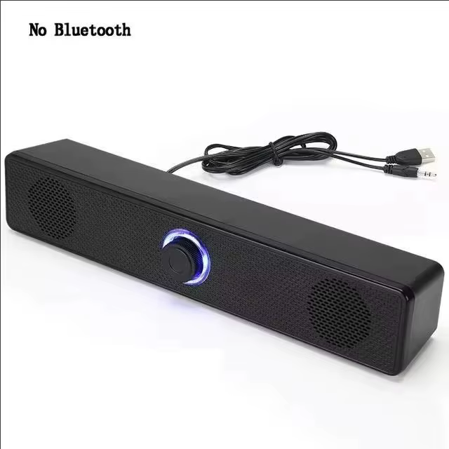 Barre de son pour PC, haut-parleur filaire et Bluetooth, alimentée par USB, pour TV, PC, ordinateur