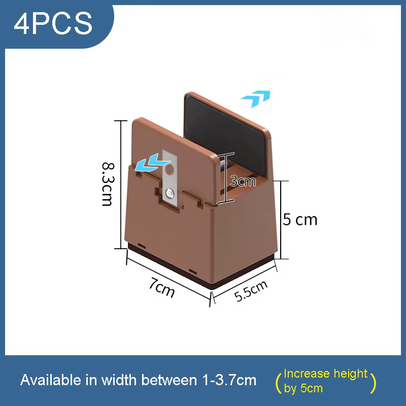 4 pièces pieds de chaise réglables Riser vis pince 2 4 pouces hauteur robuste canapé Tables lit meub