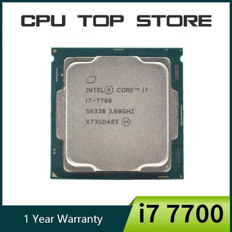 Processeur Intel Core I7 7700 3,6 GHz Quad-Core huit threads 8 Mo de cache 65 W LGA 1151 CPU pour or