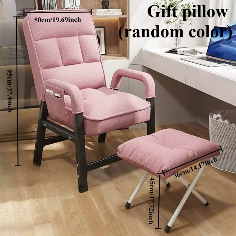 Chaise de bureau minimaliste, chaise de travail ergonomique multifonctionnelle, légère et confortabl