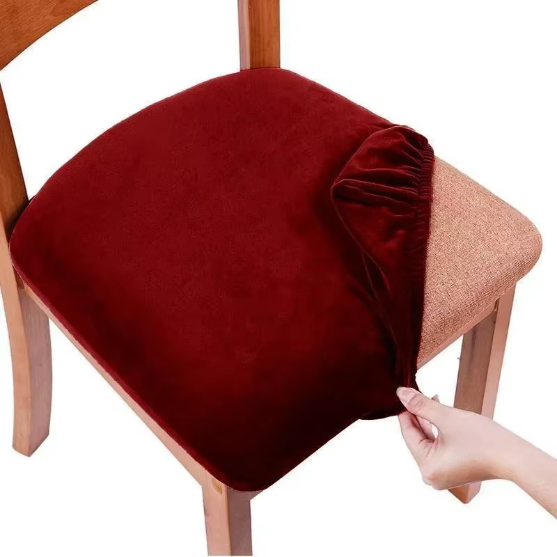 Housses de siège de chaise de salle à manger, housses de coussin élastiques amovibles et lavables po