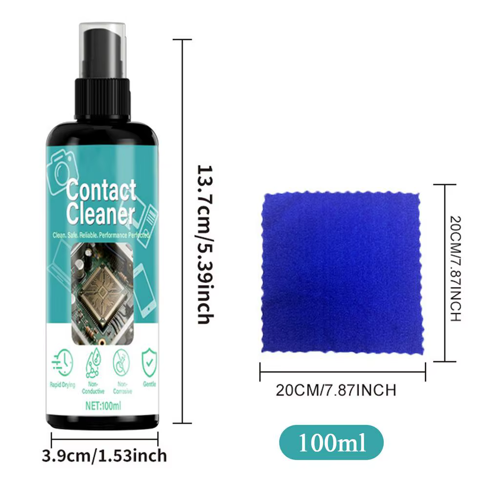 Nettoyant pour circuits imprimés 100 ml – Liquide de nettoyage sans dommage pour cartes mères – Spra