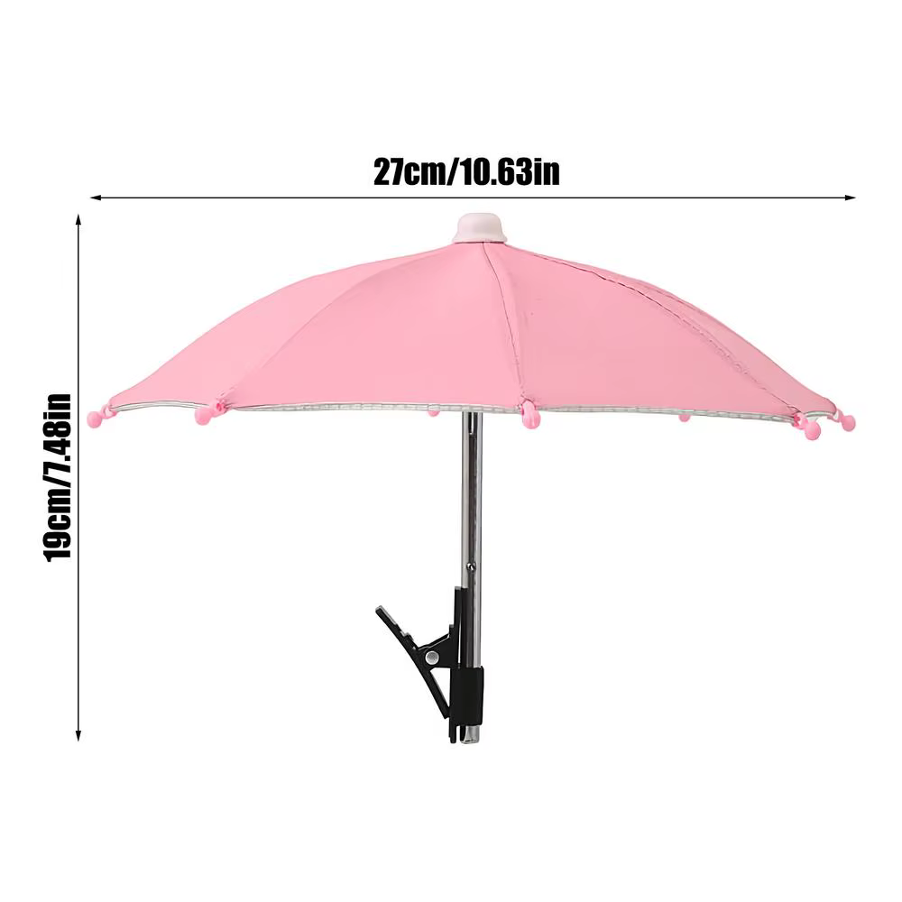 Support de téléphone portable avec clip pour parapluie pare-soleil, clip de téléphone pour parapluie