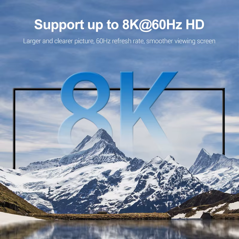 Adaptateur Compatible HDMI Mini/Micro HDMI vers HDMI, convertisseur 8K 60Hz 4K 120Hz/144Hz mâle vers