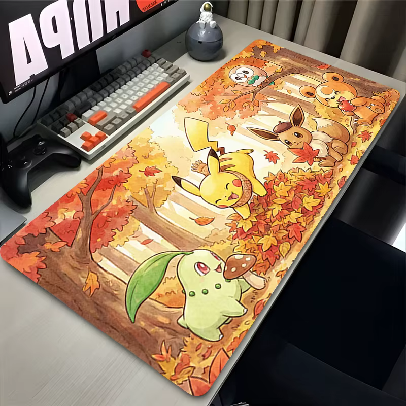 Tapis de souris XXL Pikachu pour Gamer, accessoires PC Gaming, tapis de clavier, tapis de souris de 