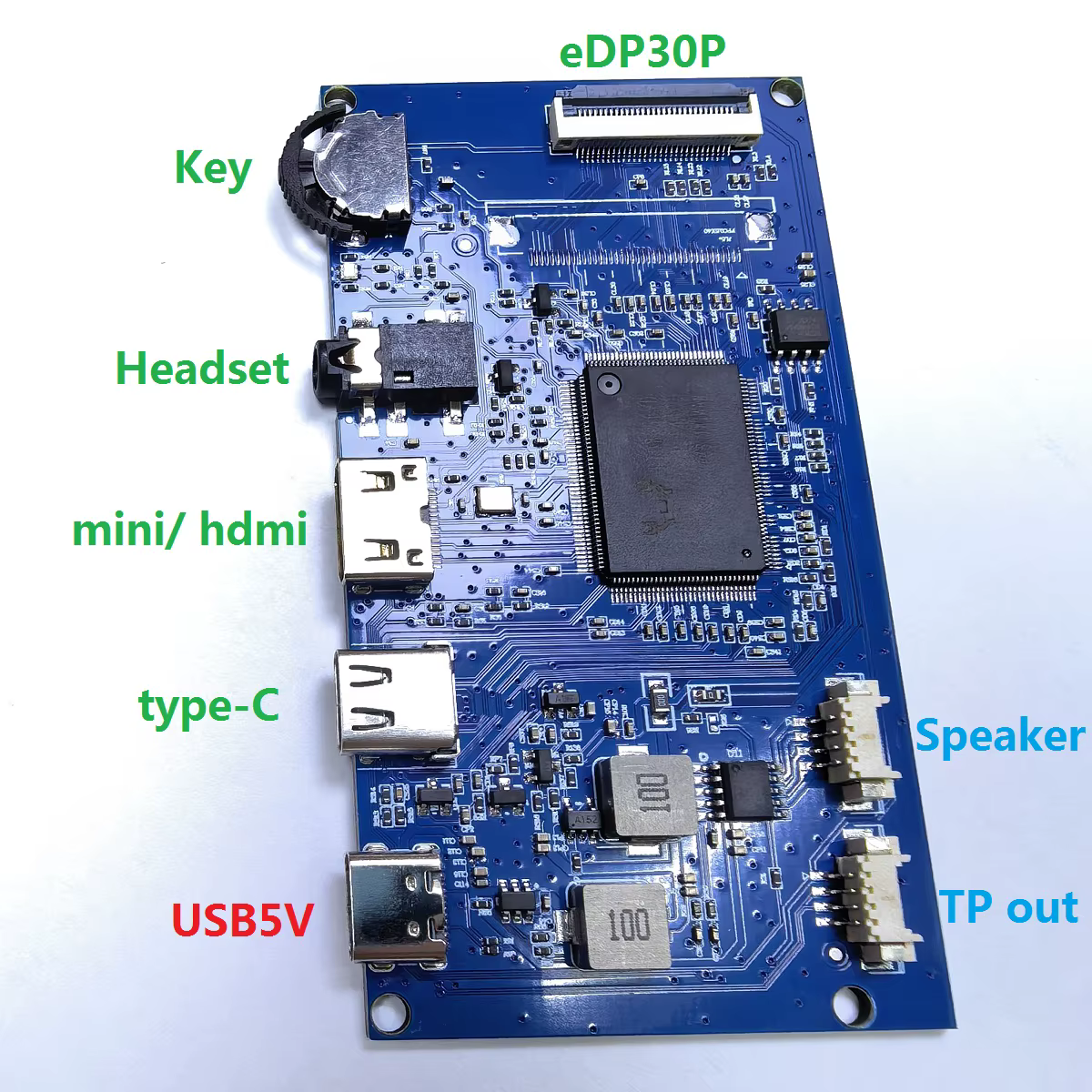 Carte mère pour écran LCD, EDP 30 broches, 1920x1080, compatible avec HDMI TYPE-C, connexion en une 
