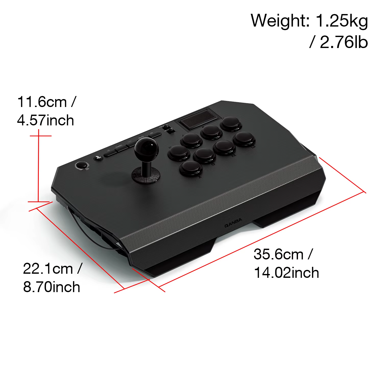 QANBA-Joystick Arcade pour PS5, PS4, PC, Drone 2, Gastronomie Stick