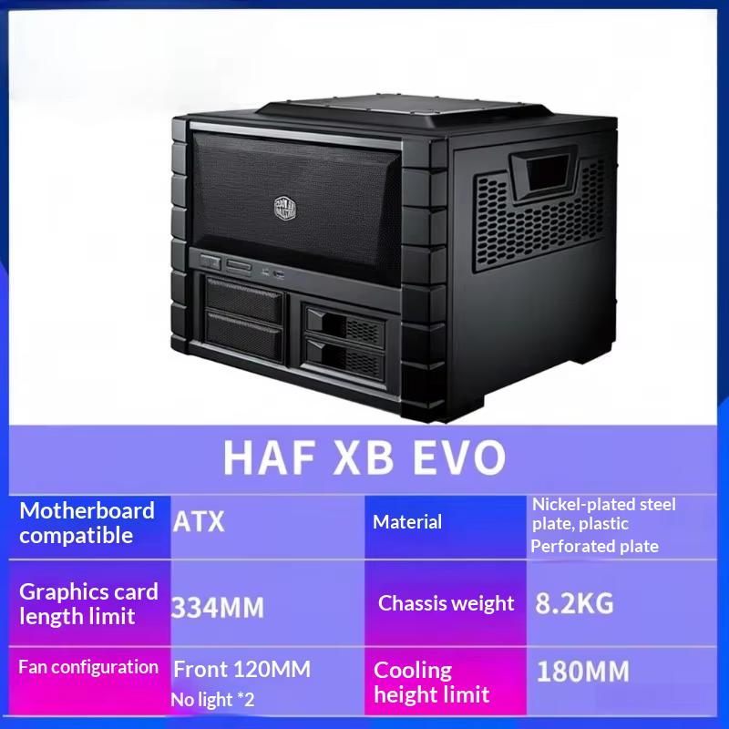 Boîtier d'ordinateur horizontal ATX HAF XB EVO, prend en charge les GPU de 334 mm et les refroidisse