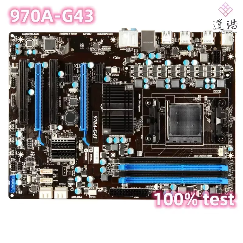 Carte mère 970A-G43, 32 go, PCI SATA III AM3 DDR3 ATX 970, 100% testée, entièrement fonctionnelle