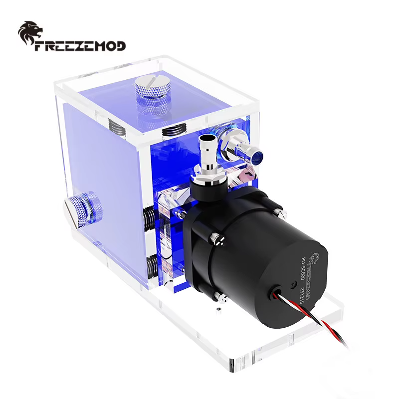 FREEZEMOD PUB-KE600 Combo Pompe et Réservoir de Refroidissement Liquide pour PC, Pompe et Réservoir