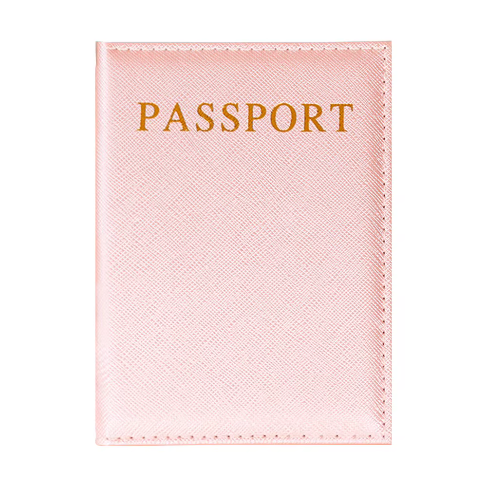 Porte-passeport série lettres roses Plan aérien accessoires de voyage couverture d'identité Portable