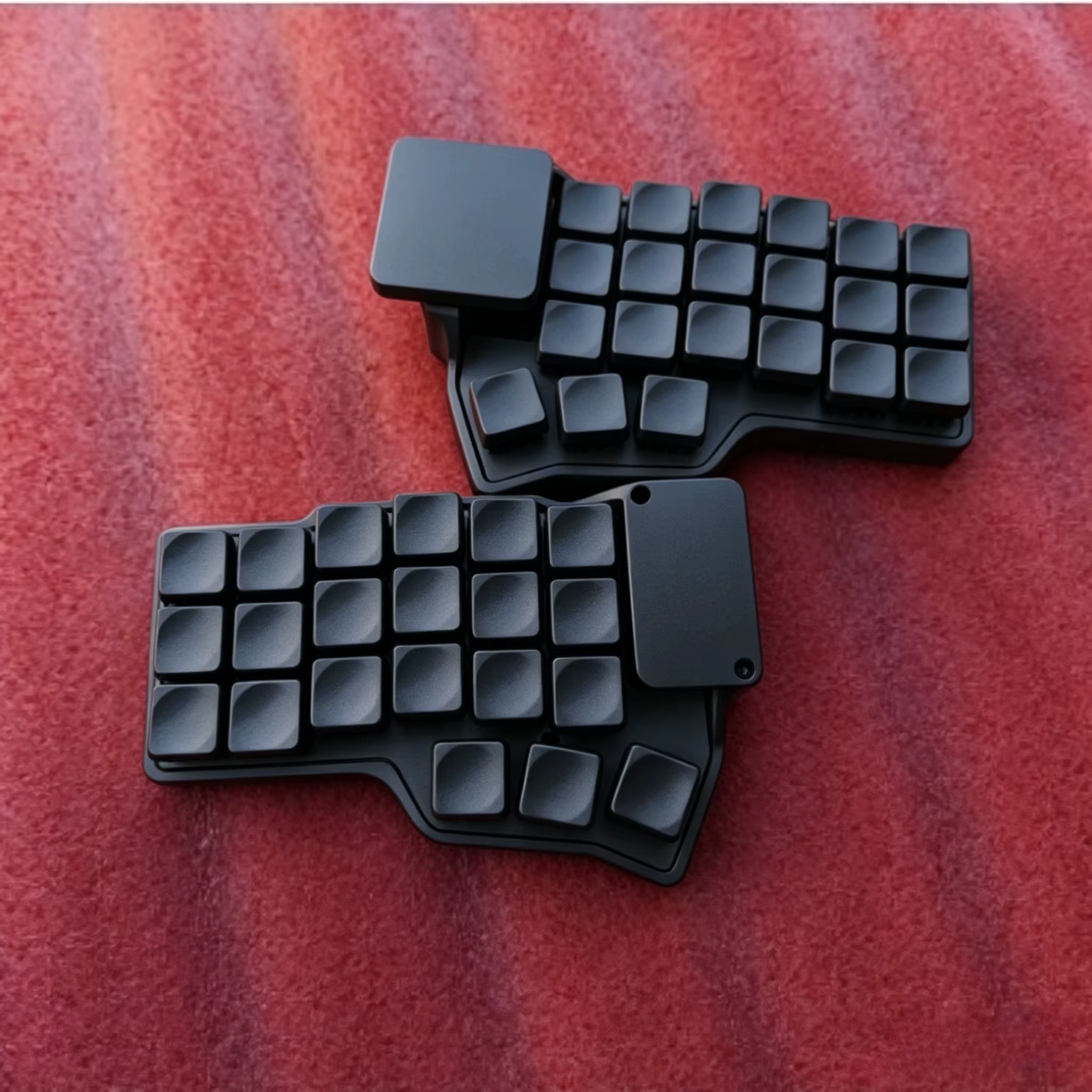 Clavier tactile Corne X6 avec écran, puce 52840, échange à chaud, ergonomique, clavier sans fil Blue