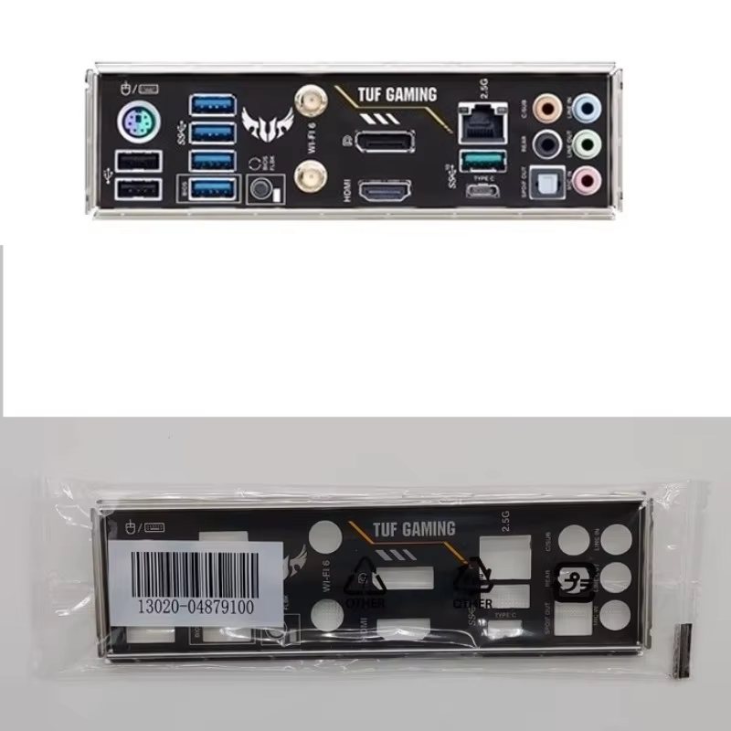 I/O IO Shield Back Plate pour ASUS TUF GAMING B550M-PLUS (WAP FI) Carte mère Baffle Blank Bezel