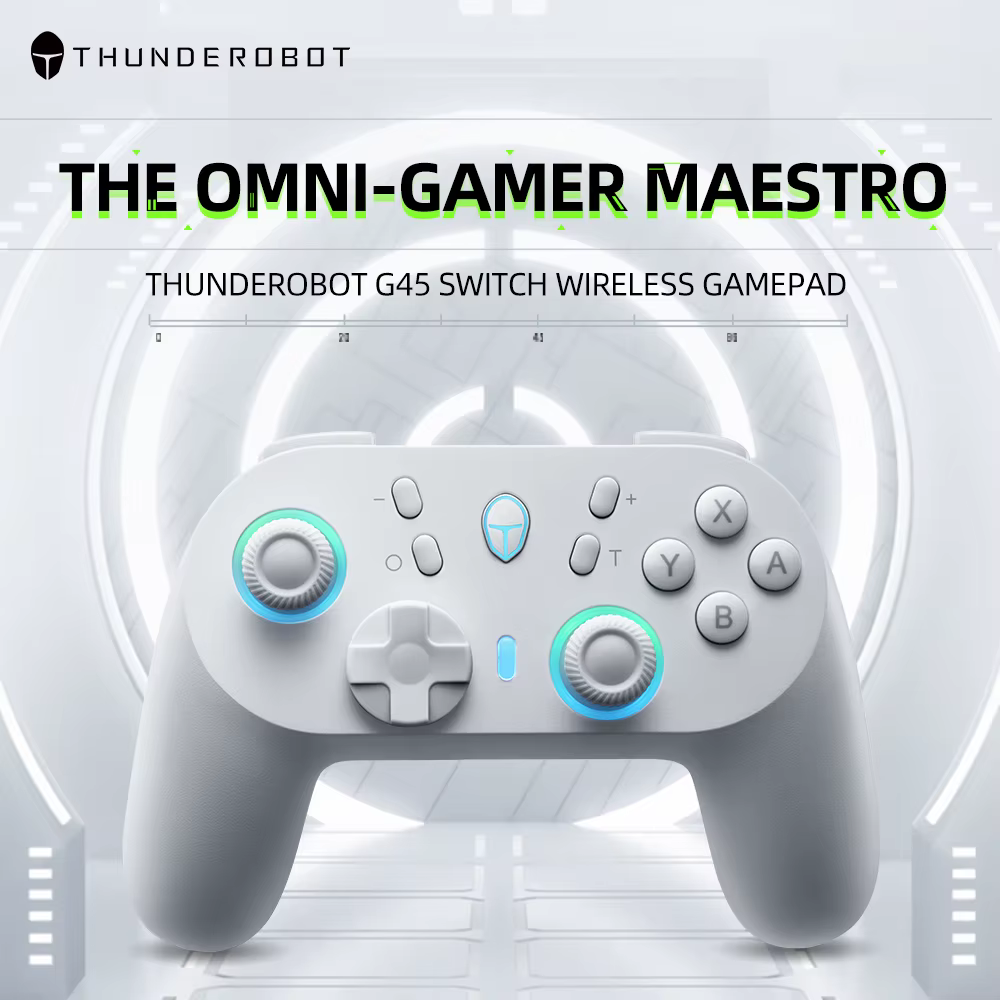 ThundeRobot G45 Pro Trois-mode Sans Fil Gamepad Gaming Controller Hall Effect Intégré NFC pour Commu