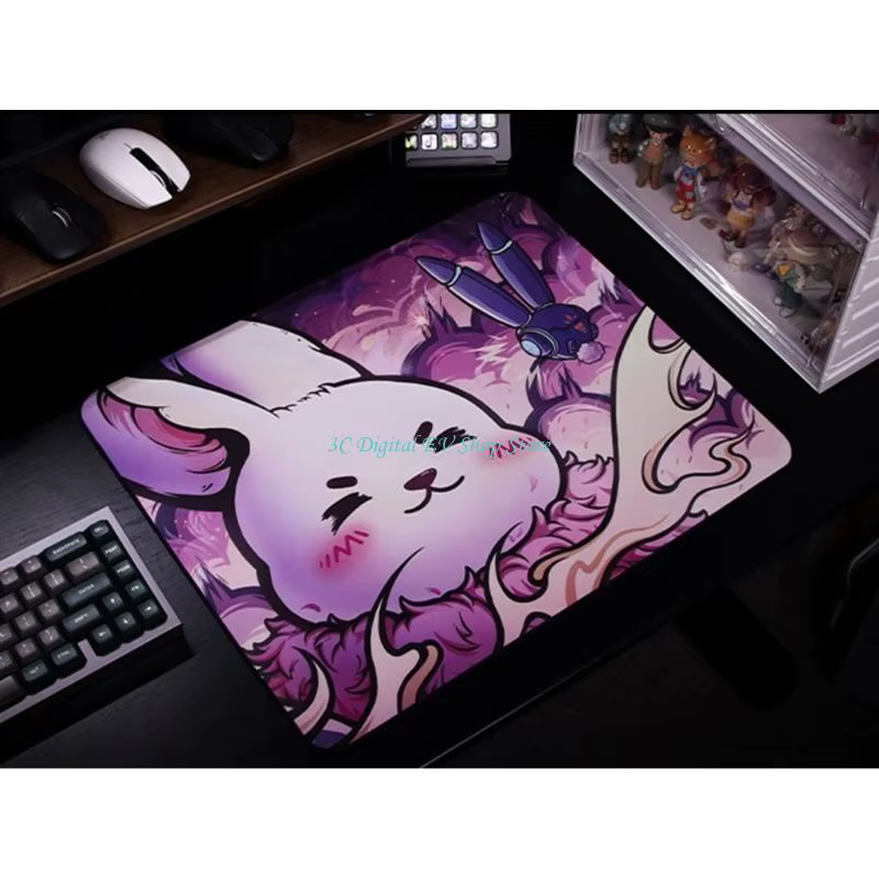 Tapis souris jeu E74D lisse Esptiger, tapis souris Flexible lisse, bord cousu