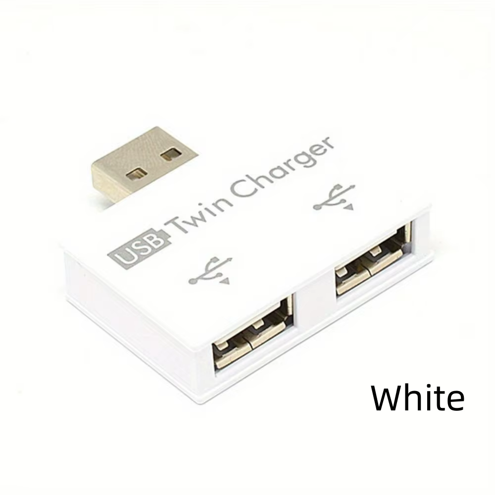 HUB USB adaptateur Extender Mini boîtier séparateur 1 à 2 Ports haute vitesse femelle USB2.0 pour PC