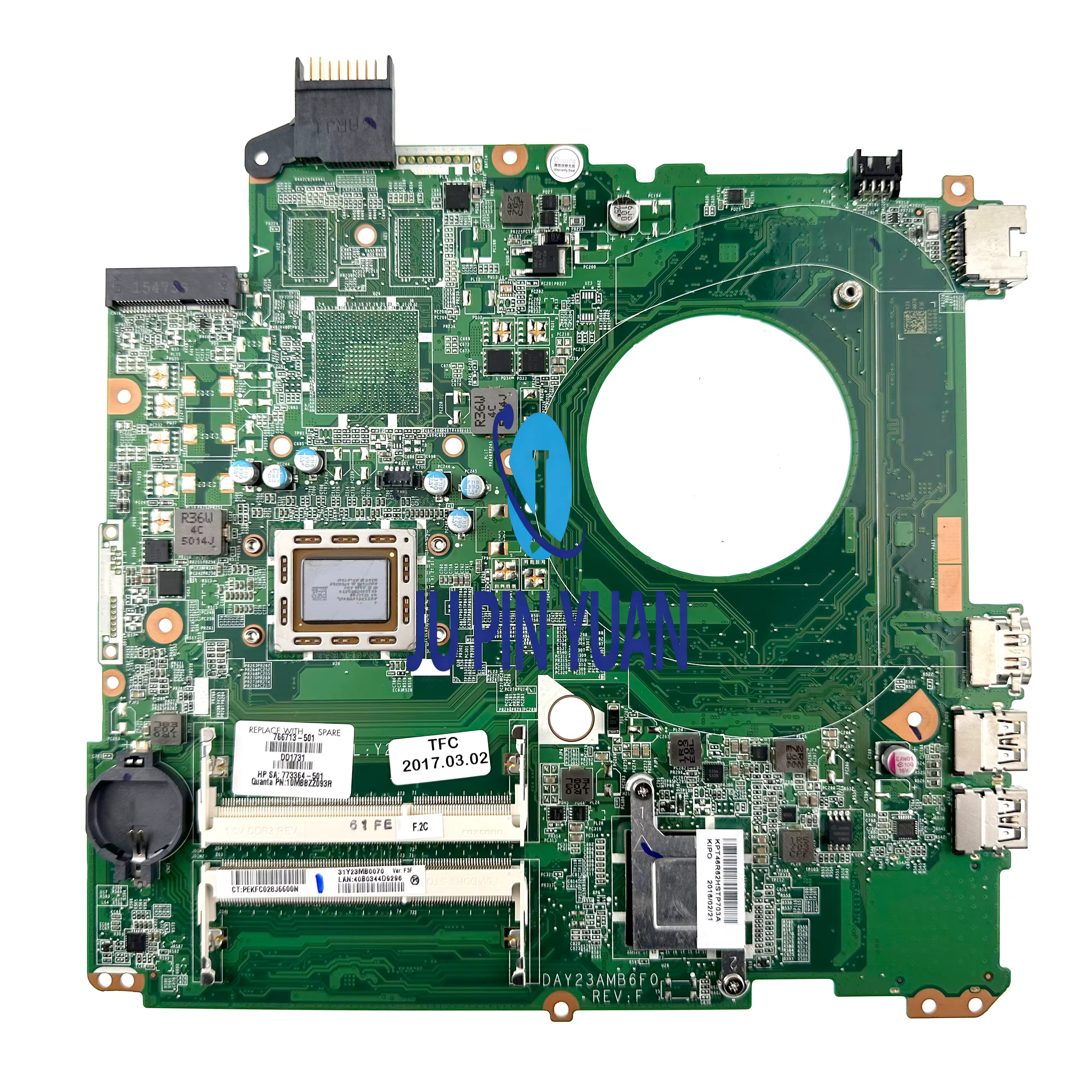 Carte mère pour ordinateur portable HP Beats 15-P 15Z-P DAY23MB6C0, avec A8-5545M, 100% entièrement