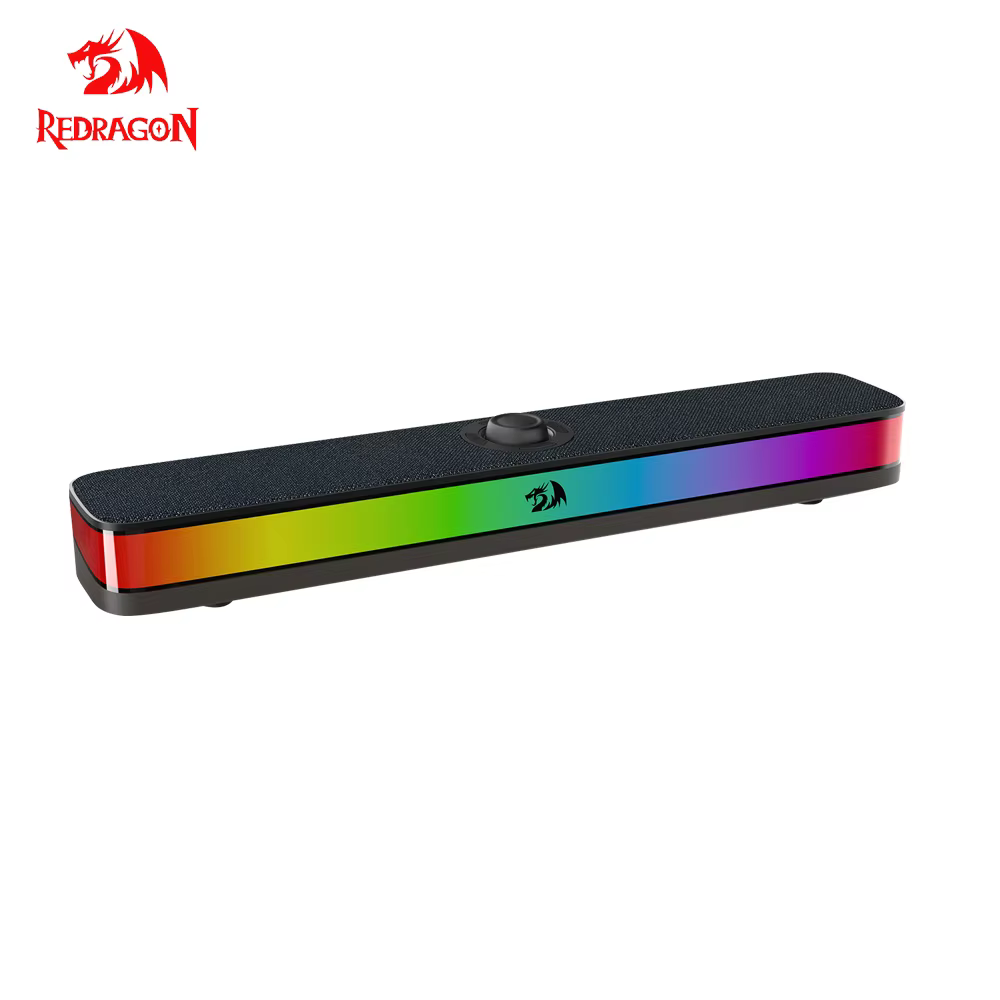 REDRAGON NEO GS515 RGB barre de son de bureau 2.0 canaux stéréo ordinateur haut-parleurs USB Support