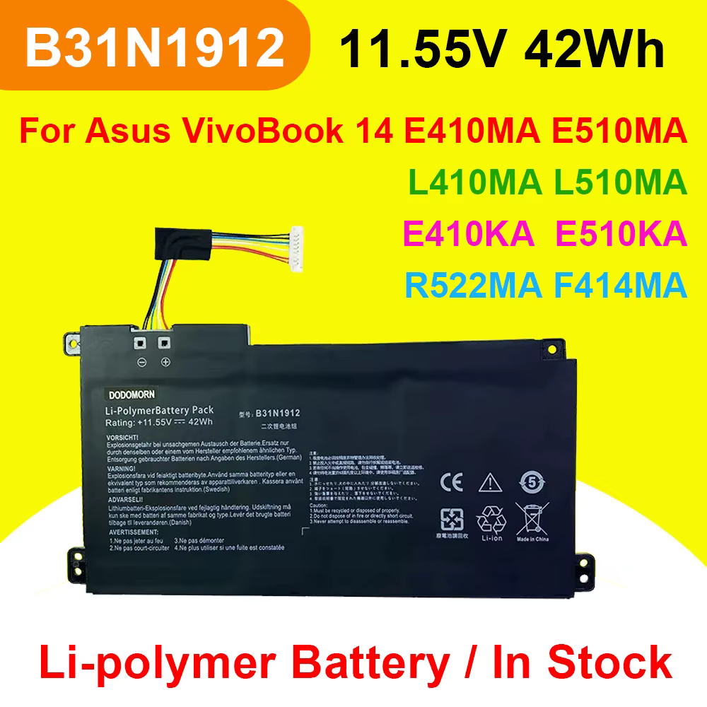 B31N1912 pour For Asus VivoBook 14 E410MA E510MA L410MA L510MA E410KA E510KA R522MA F414MA série C31