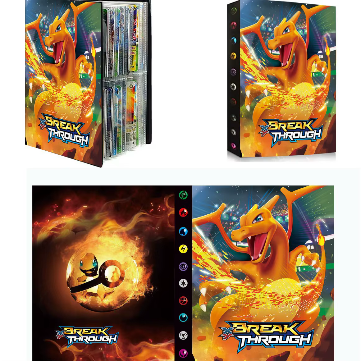 Album de cartes Pokémon Charizard 2027, 240 cartes, album créatif, nouveau modèle, classeur, support