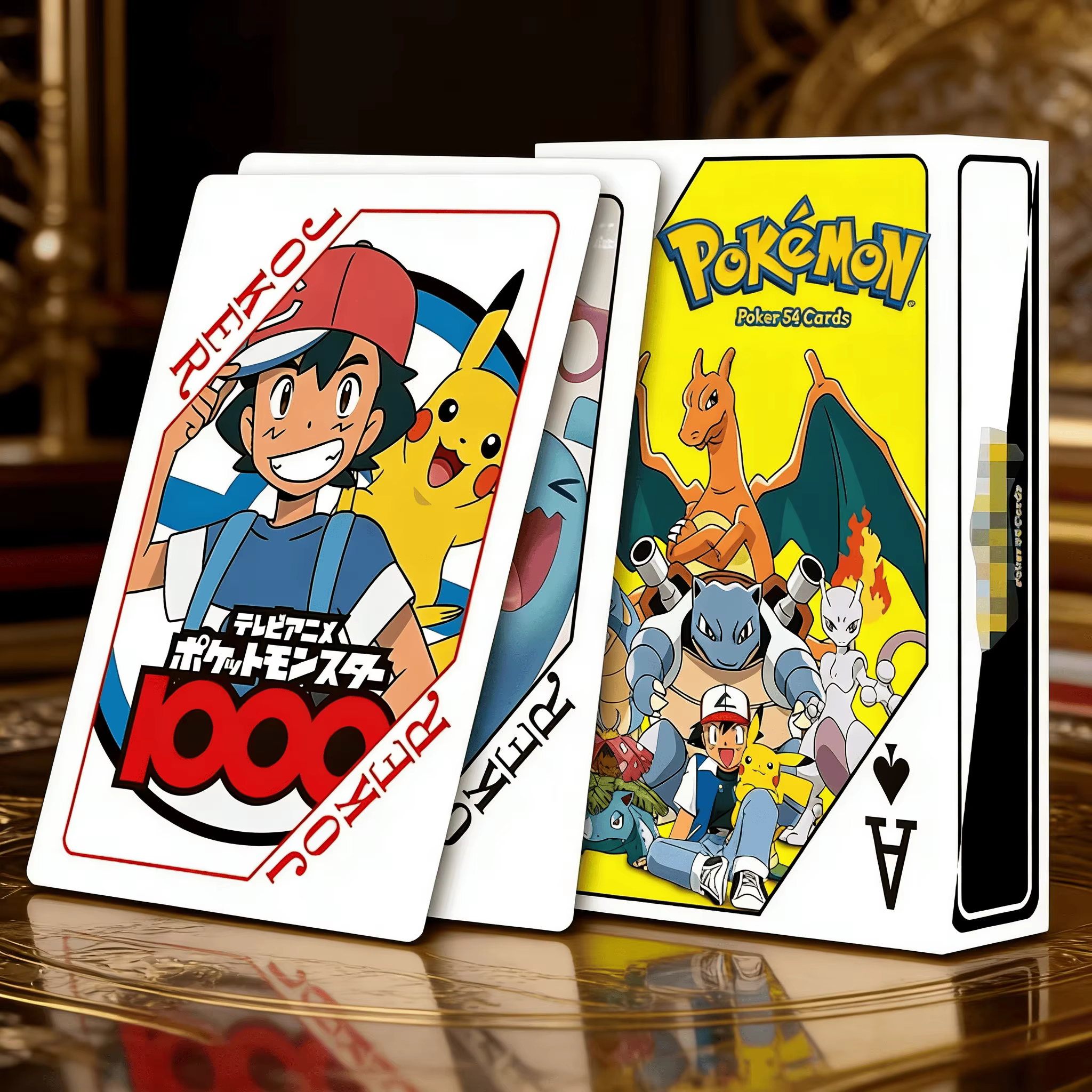 Cartes à jouer Pokemon Poker, jeux de société, jouets pour enfants, jeu de cartes, ensemble de carte