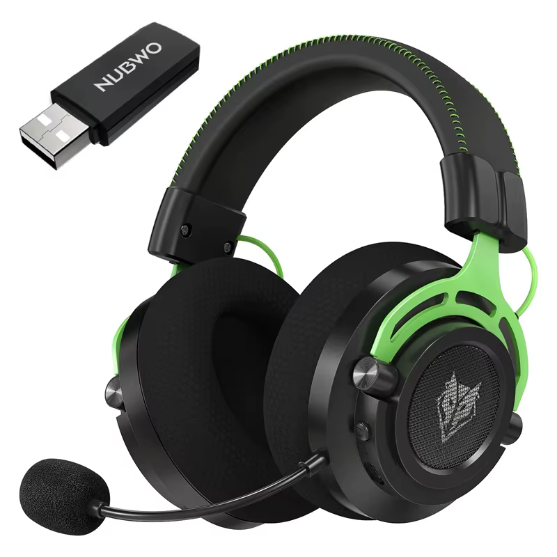 Casque de jeu sans fil NUBWO G03 avec micro pour PS5, PS4, PC, casque de jeu sans fil Bluetooth stér