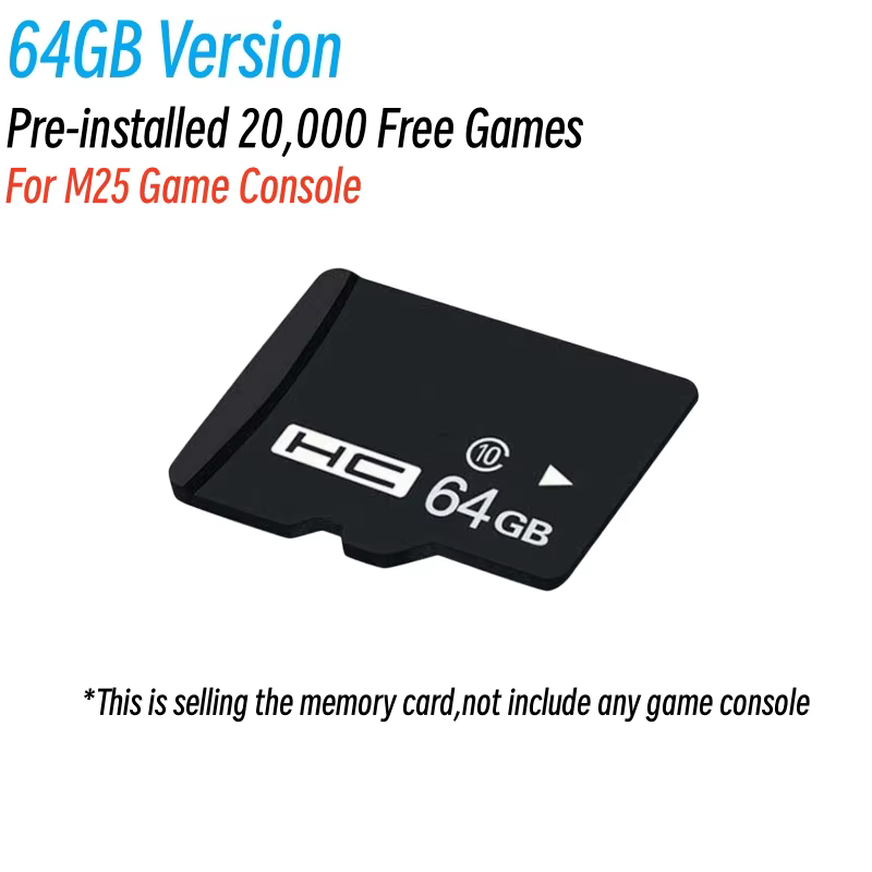 128GB 30000 jeux gratuits carte de jeu pour Console de jeu M25 64GB 128gb TF carte mémoire M25 répar
