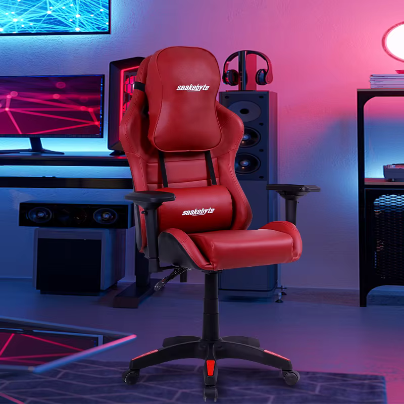 Chaise de jeu rose pour filles, chaise d'ordinateur réglable en hauteur, chaise de bureau confortabl