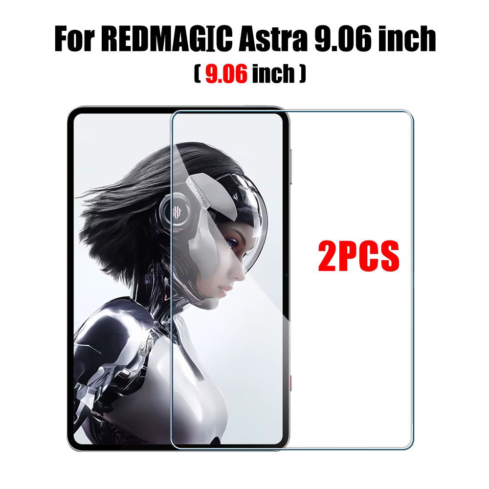Protecteur d'écran pour tablette de jeu Redmagic Astra, 2 pièces, en verre trempé, Nova red magic as