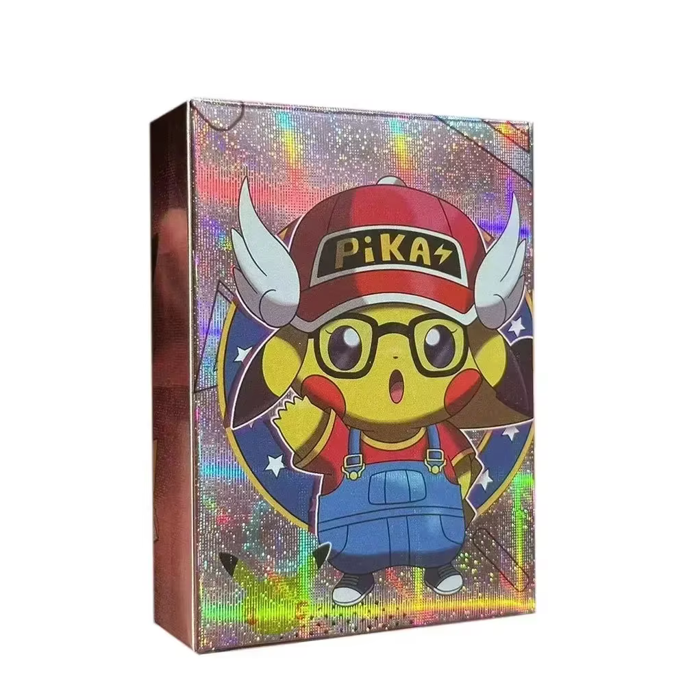 Nouvelles cartes holographiques Pokémon Anime 55 pièces, personnages Pikachu, collection brillante a