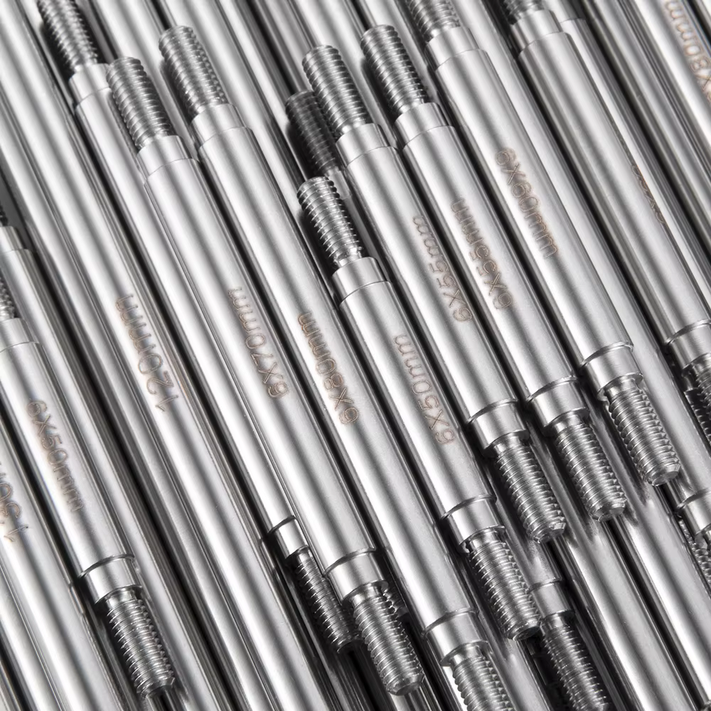 YEAHRUN 2 pièces ensemble de liaison en acier inoxydable tige de liaison M4 6x50-155mm pour Axial SC