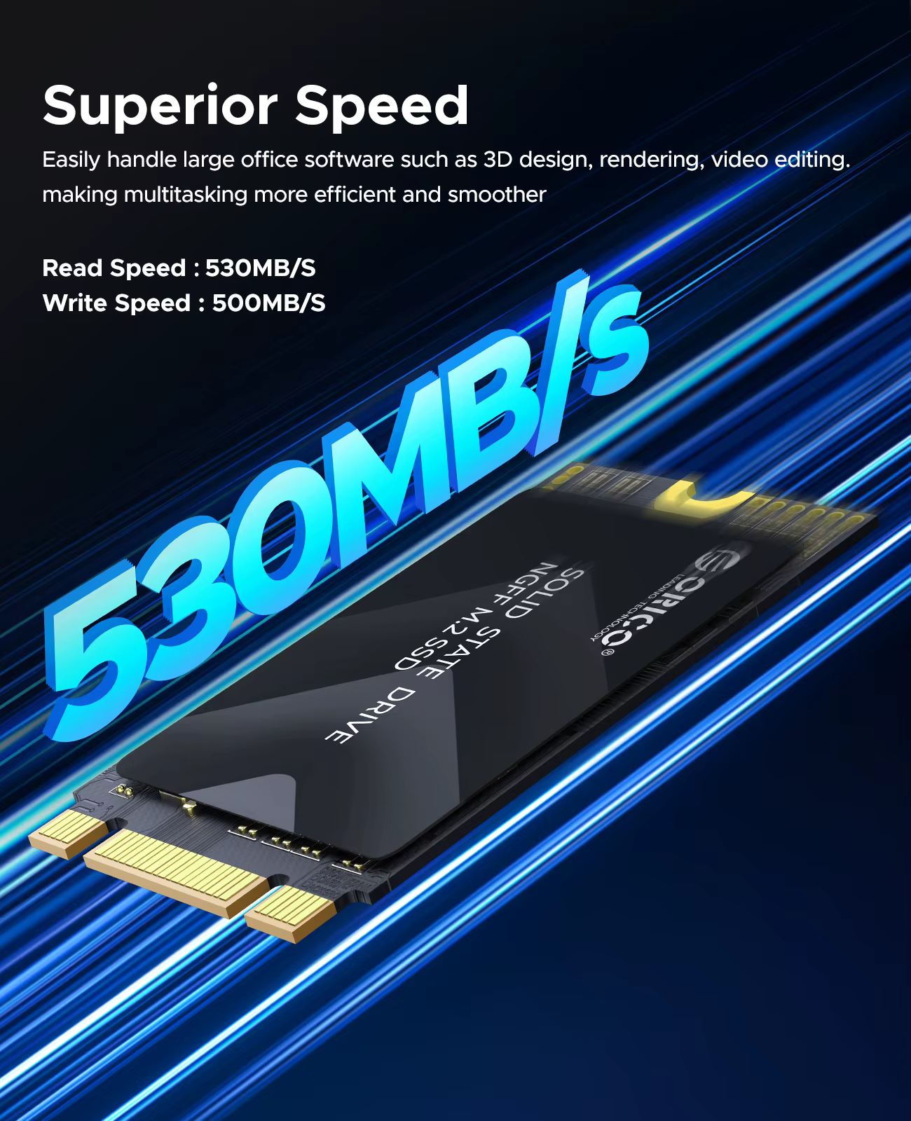 ORICO M.2 SATA3.0 SSD 2242 TLC NAND SATA III 6Gbps interne M.2 SSD NGFF disque d'état pour ordinateu