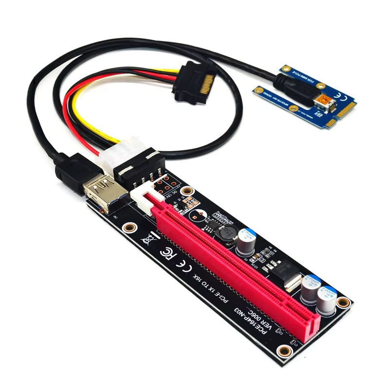 Mini PCIe vers PCI express 16X Riser pour ordinateur portable carte graphique externe EXP GDC BTC An