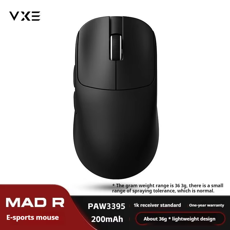 VXE VGN MAD R souris sans fil Ultra-légère ergonomique double Mode Esports souris de bureau de jeu P