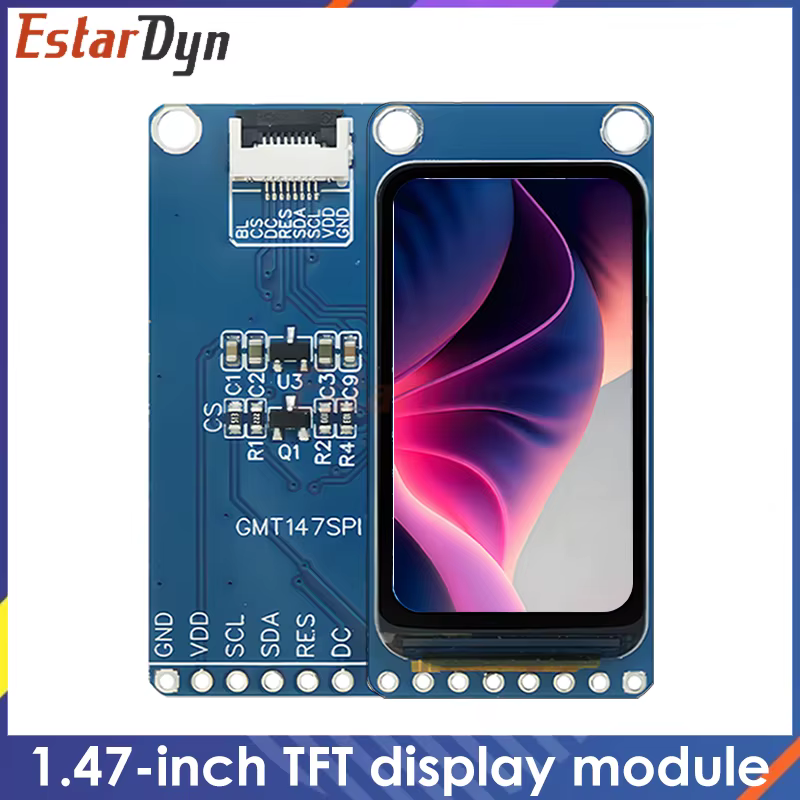 Écran LCD TFT 1.47 pouces ST7789, petit écran 172x320, angle de vue complet, écran couleur SPI