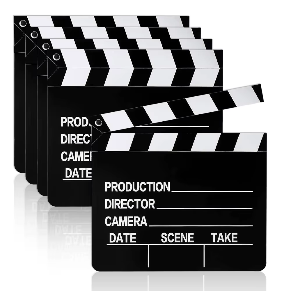 Clapboard de cinéma pour fêtes et événements, accessoire de jeu pour soirées cinéma