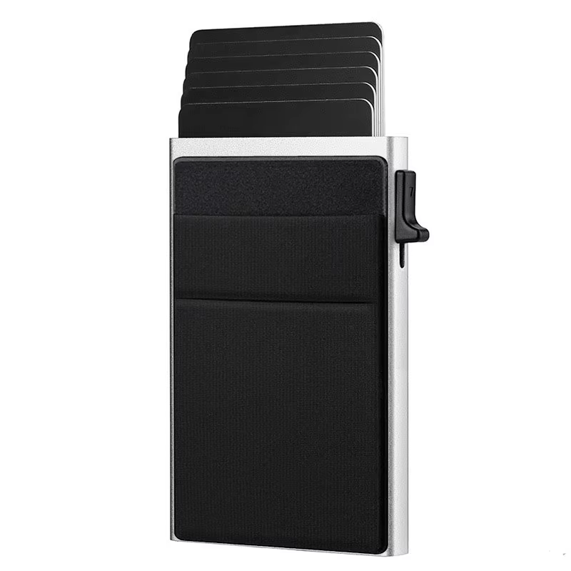 Carteras Choice-Porte-cartes de crédit Rfid pour hommes, mince, mini portefeuilles minimalistes, étu