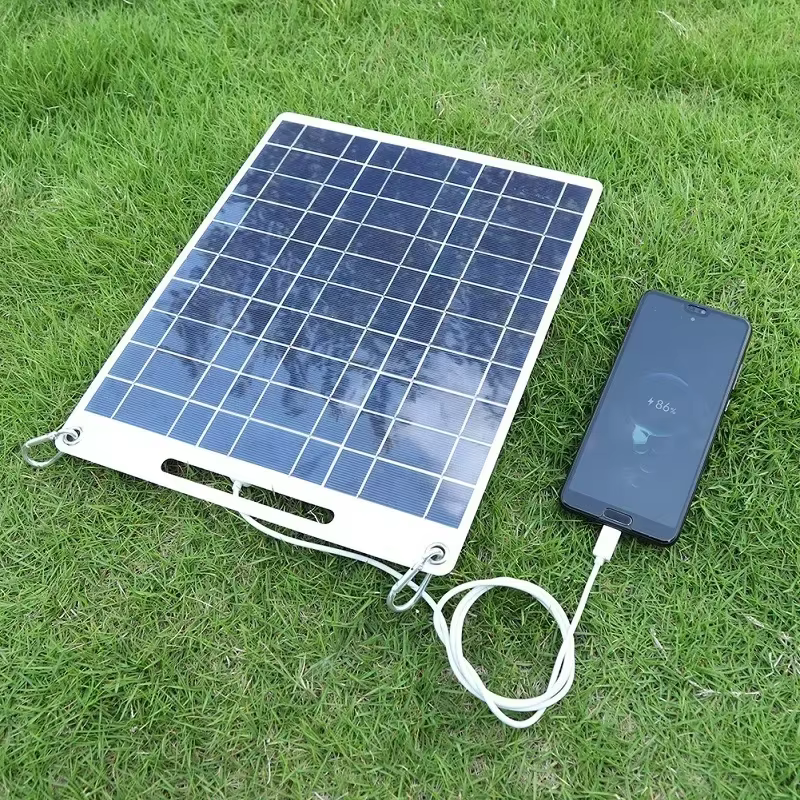  Plaque de charge solaire portable – Pliable et léger, alimentation d'urgence pour les activi