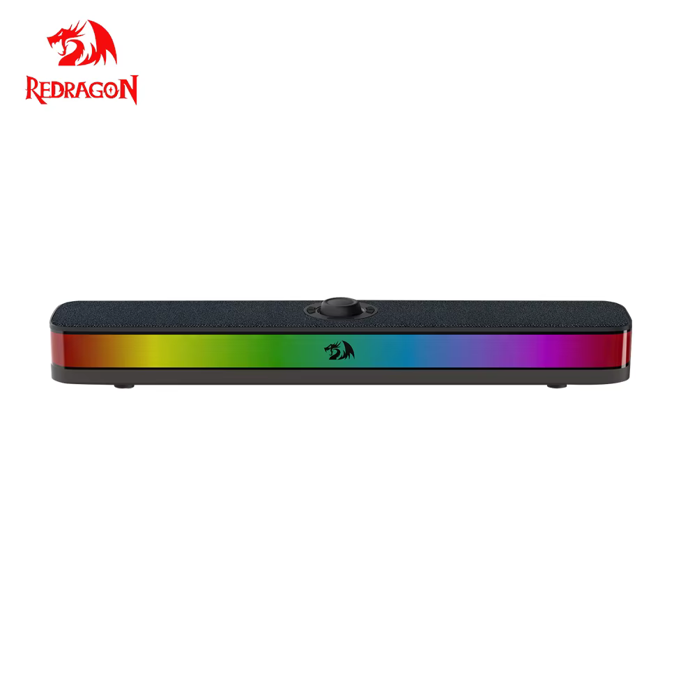 REDRAGON NEO GS515 USB RGB barre de son de bureau 2.0 canaux haut-parleurs stéréo pour ordinateur Su