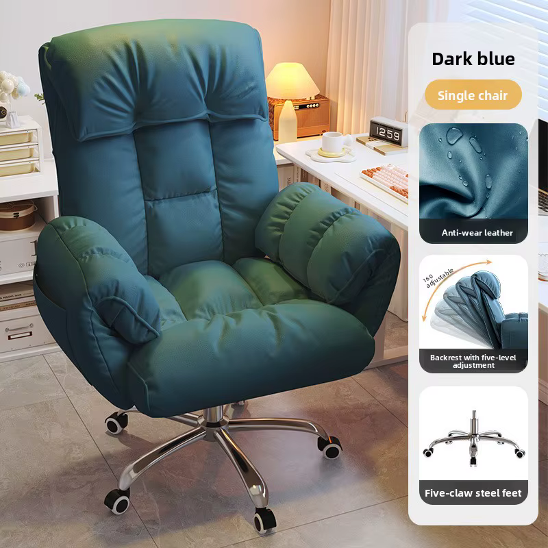 Chaise de jeu ergonomique pour bureau à domicile, confortable, grand inclinable, soutien lombaire, h