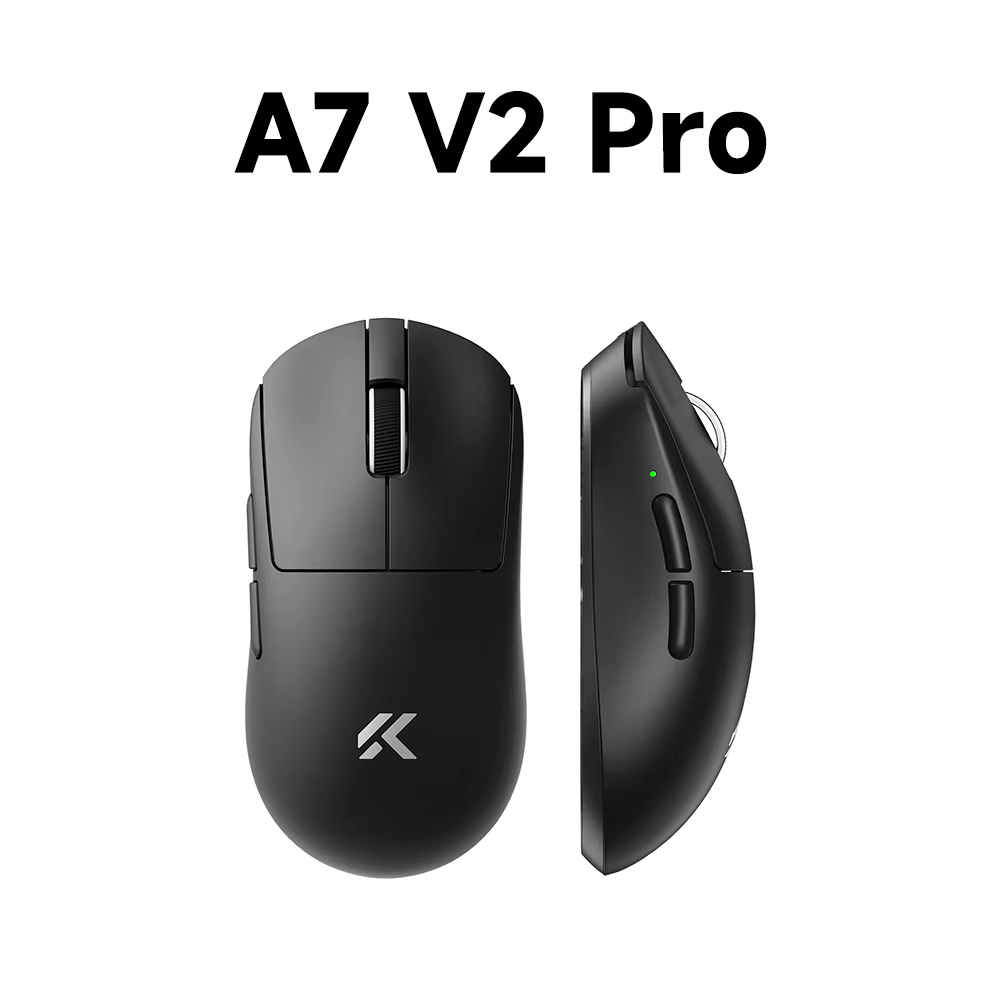 MCHOSE A7 V2 souris de jeu sans fil légère double taux d'érollage 8,000Hz PAW3950 TI souris de burea