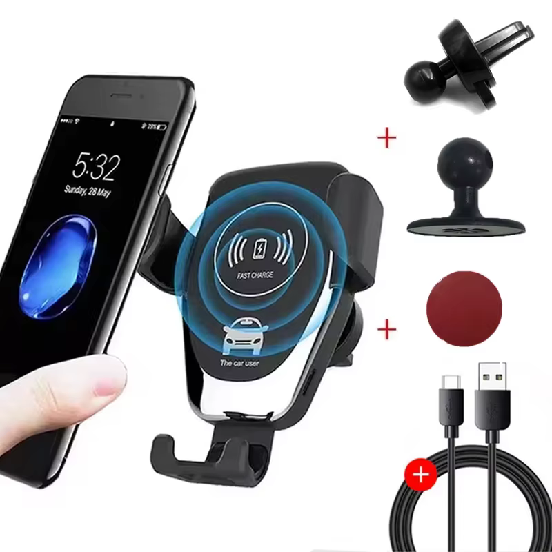 Chargeurs sans fil rapides pour voiture pour iPhone 17 16 15 14 13 12 Pro XS Max XR Samsung Xiaomi –