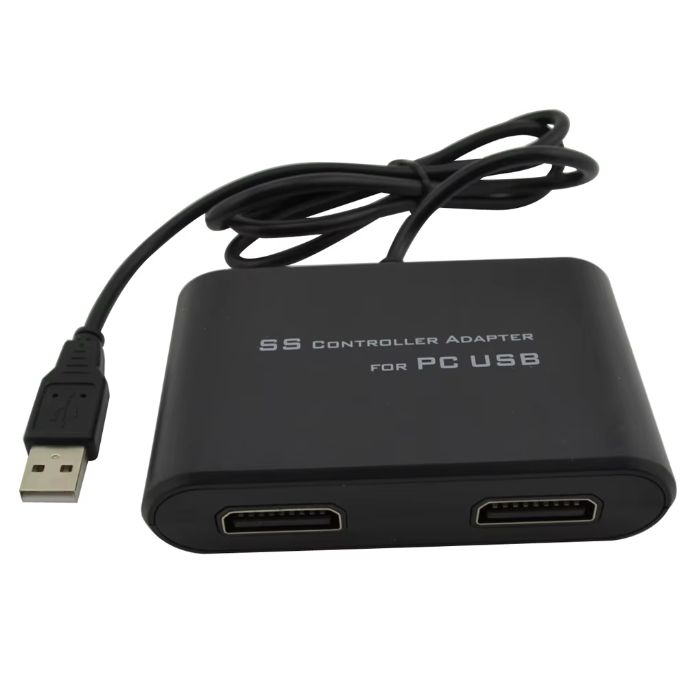 Pour MayFlash pour Sega Saturn SS contrôleur Game Pad vers PC adaptateur USB double Port