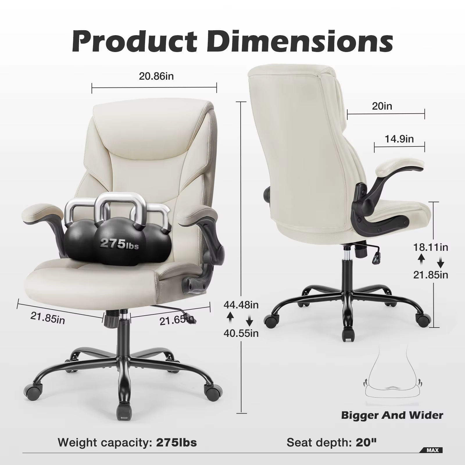 JIan-Chaise de jeu à bascule ergonomique avec accoudoir rembourré en cuir PU, fauteuil à roulettes,