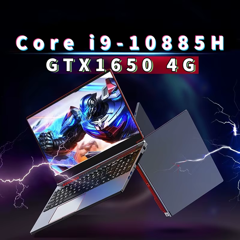 Nouvel ordinateur portable de jeu 2026 Intel Core i9-10885H i7 8750H GTX1650 4G Écran IPS 16,1 pouce