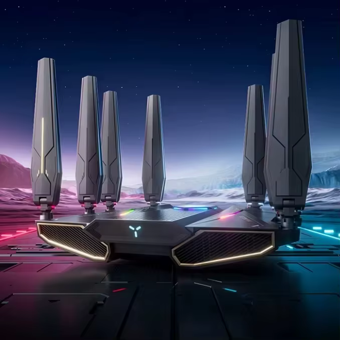 Routeur de jeu WiFi7 ZTE BE7200MAX avec ports réseau 2.5G complets, éclairage RGB coloré, USB3.0 hau