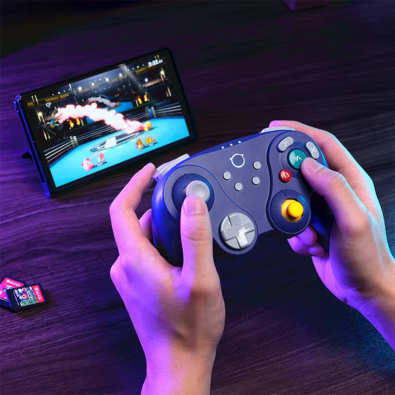 Contrôleur de jeu sans fil violet NYXI Warrior Lite pour Switch 2/PC